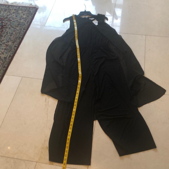 EST 1946 black  cape evening jumpsuit - Picture 5 of 7